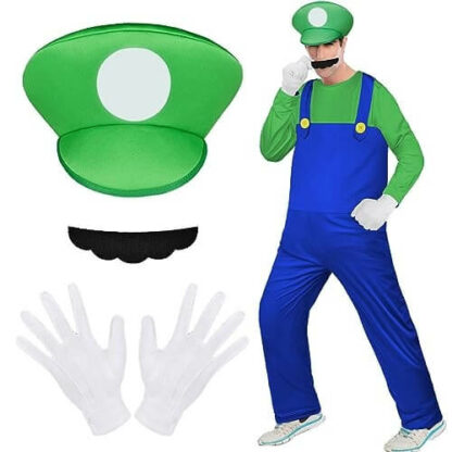 Aventures Vertes - Costume Super-Héros Adulte - Halloween Mario Luigi