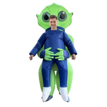 Extraterrestre Rigolo - Costume Gonflable Bleu - Halloween Adulte Mixte