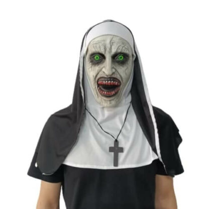 Horreur Monastique - Masque de La Nonne Terrifiant - Halloween Adulte Mixte