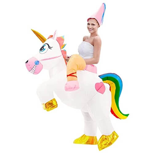 Licorne Gonflée d'Humour - Déguisement Adulte Multicolore - Costume Halloween Original Cup