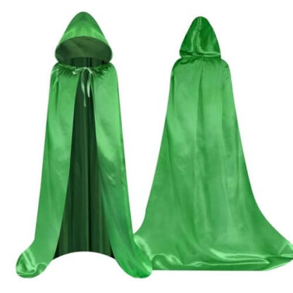 Mystère Vert Halloween - Cape à Capuche l'Attraction du Bal - Costume Adulte Unisexe