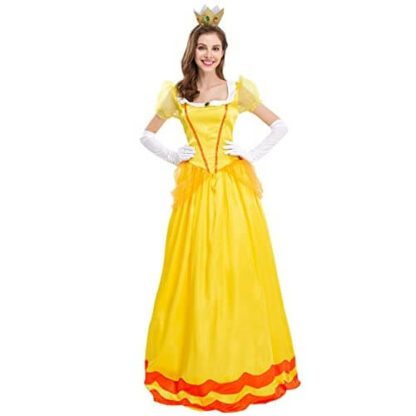 Peach Powerup - Déguisement Princesse Super Mario - Costume Adulte Halloween