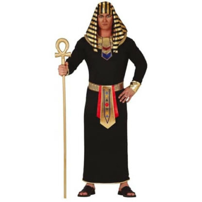 Reign Like a Pharaoh - Costume Égyptien Noir et Doré - Halloween Homme Adulte