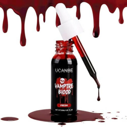 Sang d'Halloween - Artificiel mais Miraculeusement Réaliste - Maquillage Effets Spéciaux Adulte