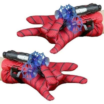 Sauveur Spider d'Halloween - Gants Lance Fléchettes Ventouse - Déguisement Super Héros Enfant