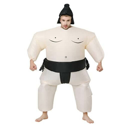 Sumo Gonflable Hilarant - Costume Adulte pour Halloween - Déguisement Festif