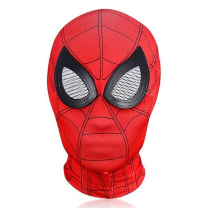 Super-Héros de la Soirée - Masque Araignée Rouge et Noir - Costume Halloween Adulte